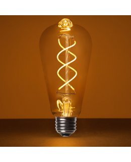 CL76014 E26 S64 Antique Glass 3W LED Edison Stringer Bulb Warm White 